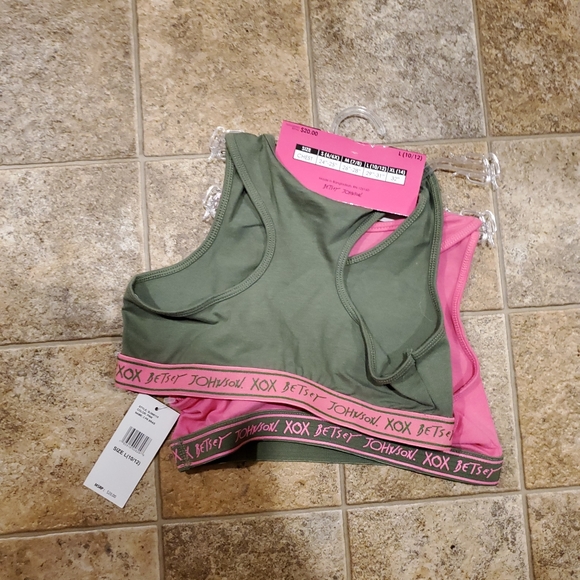 New Betsey Johnson Girls 2 Pack Bralette. - Picture 5 of 6